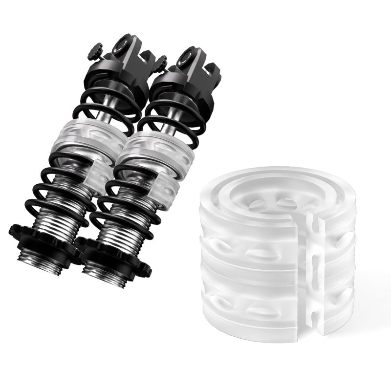 dkvaess 2Pcs Universal Car Shock Absorber Spring Bumper Power Auto Buffers A/B/C/D/E/F Type Spring Bumpers Rubber E Type - Image 1